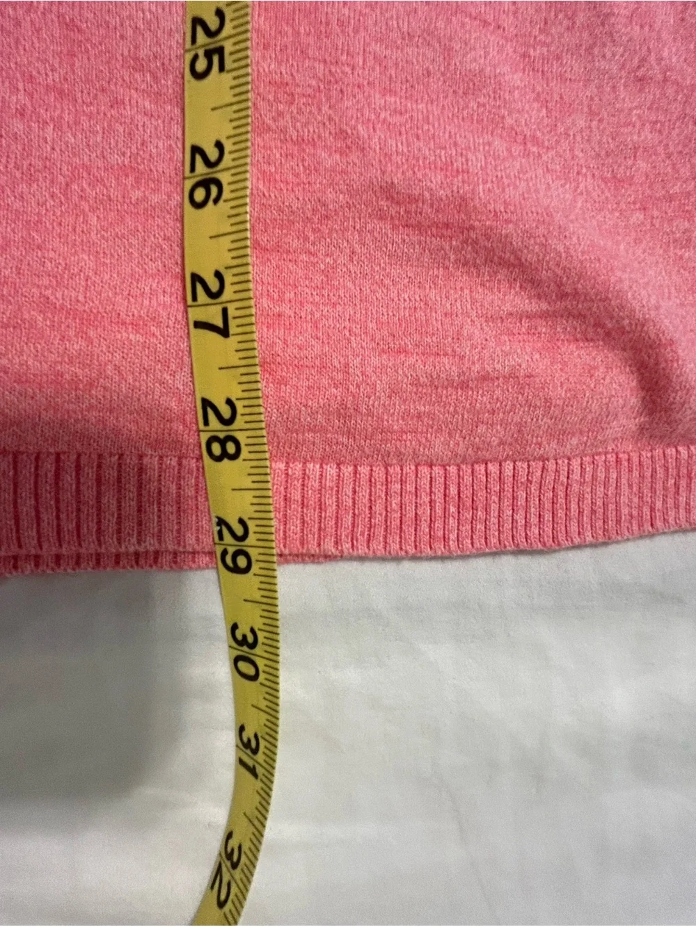 Talbots Pink Cotton V-Neck Sweater